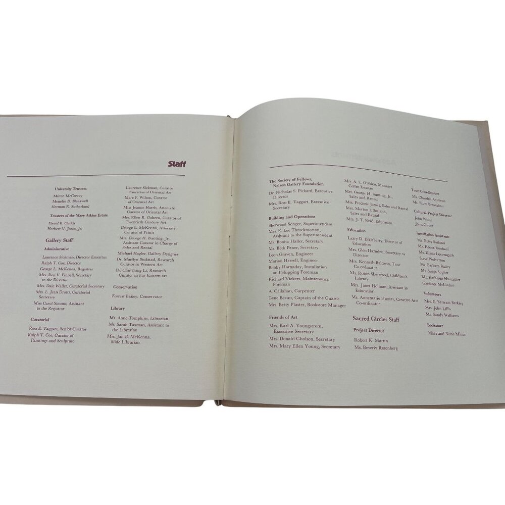 1977 Sacred Circles Exhibit Reception Program Nelson Atkins Kansas City Missouri - Picture 8 of 9